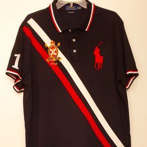 Polo Ralph Lauren Shirt Big Pony with Crest Custom Slim Fit Men's XL
